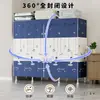 Guarda-Roupa para Quarto de Casa Montagem Simples Guarda-Roupa de Tecido com Tubos de Aço Espessados, Armário de Armazenamento Resistente e Durável para Moradia Alugada