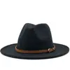 Novo chapéu de jazz cinza elegante da moda de outono e inverno estilo europeu, americano e britânico, cartola, chapéu de aba larga, chapéu de lã masculino e feminino