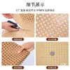 Material de Mimbre de Ratán Natural Artificial, Ratán Artificial en Color Madera Natural, Accesorios para Muebles de Mimbre de Ratán de Plástico PE, Malla de Mimbre de Ratán, Tejido a Mano