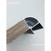 Tarjeta de cama suspendida 18 placas aleación de aluminio negro mate protector de esquina de cama protector de esquina de mueble y gabinete conector pieza decorativa anticaída