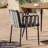 Cadeira de Lazer ao Ar Livre Nórdica Varanda Encosto Cadeira de Rattan Mesa e Cadeira Única para Pátio Combinação Casa ao Ar Livre Real Outro