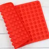 Tapete para hornear de 140 mallas con agujeros redondos, molde para galletas, molde para dulces hecho a mano, tapete de silicona para barbacoa, tapete multifuncional