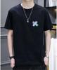 Camiseta de algodón puro de verano 2023 para hombre, marca de moda europea y americana, sencilla, holgada, de talla grande, deportiva para hombre