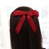 Pasador de Pinza para el Cabello con Lazo de Cinta Color Sólido Pinza Lateral Accesorio para el Cabello de Niña Estilo Ballet Pinza de Pato de Cinta Estilo Coreano Cinta Larga de Cinta
