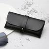Estuche Simple de Cuero Portátil para Lentes Gafas de Sol Gafas de Sol Cuero Bolsa Suave Estuche para Lentes PVC Estampado Estuche para Gafas Estuche para Gafas de Sol