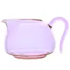 Yee pó justo Taça copo de vidro colorido transparente forma criativa Sub-chá Alto borossilicato conjunto de chá acessórios para cerimônia do chá Atacado