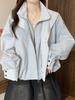 Chaqueta de punto a cuadros retro de dos piezas falsas para mujer 2026 Otoño Nuevo Estilo Chaqueta coreana para tallas grandes mm A7515
