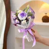 Flores Artificiales, Flores de Hilo Tejido, Pompones de Rosa, Flores Falsas, Ramos Terminados para Regalo, Flores Hechas a Mano, Venta al Por Mayor Transfronteriza, Souvenirs