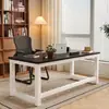 Escritorio de computadora, escritorio casero de escritorio, escritorio de oficina simple, escritorio grueso de estudio para dormitorio, banco de trabajo rectangular, escritorio para vivienda de alquiler