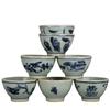 Taza de té de porcelana azul y blanca antigua vintage de Jingdezhen, taza de degustación de té de cerámica, taza de té pequeña de maestro de Kung Fu, taza de degustación de té especial