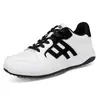 Zapatos de Golf para Hombre y Mujer, de Caña Baja, Cuero, Resistentes al Desgaste, Suela Gruesa, Deportivos Casuales para Pareja, para Senderismo, Correr y Caminar