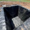 Fabricante de Geomembrana Spot Hdpe Doble Superficie Marrón Desviación Geomembrana Embalse Estanque de Peces Cría Geomembrana Negra
