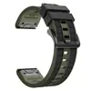 Vento Claro Adequado para Garmin fenix8 7X Pro 22MM/26MM Textura Tecida Pulseira de Relógio de Silicone Bicolor