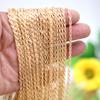 Acessórios para joias DIY feitos à mão corrente torcida para colar cordão corrente de cor ouro/prata/branco K retenção de cor 100 jardas um rolo