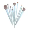 Set de 10 Brochas de Maquillaje, Set Completo de Herramientas de Belleza para Polvo de Sombras, Set Completo de Brochas, Cosméticos, Set de Correctores de Cero Grados