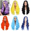 Moda Europea y Americana Peluca Nueva para Mujer con Cabello Largo Rizado Ondulado Grande, Tocado Rizado de Onda de Agua, Venta al por Mayor de Fabricantes de Yiwu en Stock