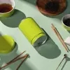 Fabricante Original Lata Redonda de Hojalata para Matcha Papel de Aluminio Sellado con Hilo Tapa Roscada Lata Sellada Biluochun Lata Vacía