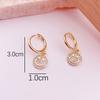Brincos de rosto roscados coreanos bonitos diamante smiley mulheres nova moda personalizada all-match high-end orelhas studs feminino europeu e americano cross-border brincos