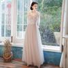 Vestido de Dama de Honra Espírito de Fada Feminino 2025 Novo Vestido de Dama de Honra Midi Primavera Vestido Dia Nacional Vestido de Anfitriã de Casamento