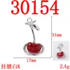 Novos Acessórios de Liga Concha Pingente Joias Artesanais DIY Colar Cereja 3D Pulseira Material Venda Direta da Fábrica