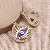 25x 27mm 3.5g KC Dorado DIY Vintage Aleación de Zinc Accesorios para Joyería Colgante Ojo Maligno