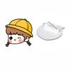 Insignia Dulce de Dibujos Animados Japonesa y Coreana Broche Colgante de Bolsa Lindo para Niños Pin de Pareja Acrílico Creativo Joyería para Mujeres