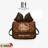 Bolsa Infantil Estilo Novo Laço Mini Bolsa de Selim Estilo Coreano Bordado de Bolinhas Gato Batom Bolsa Transversal para Meninas