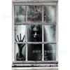 Decorações de Cortina para Portas e Janelas de Halloween Mais Vendidas no Exterior, Tecido de Fundo para Decoração de Quintal Exterior de Fantasma Sangrento de Terror