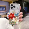 Comércio Exterior Mais Vendido Retrô Flor de Lírio Vermelho Maçã 18Promax Capa de Celular de Verão para Meninas com Alto Valor Estético Iphone17
