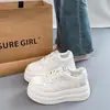 Zapatillas Blancas de Suela Gruesa para Mujer 2026 Primavera/Verano Nuevos Versátiles que Aumentan la Altura Casual Deportivas de Plataforma