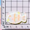 Grampo de Cabelo Peixe Fofo Gradiente Floral Padrão Transparente Coreano de Alta Qualidade, Elástico de Cabelo, Capa para Celular, Acessórios de Plástico DIY