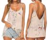 Amazon wish2021 Vestido feminino europeu e americano de verão sem mangas com decote em V profundo digital 3D e estampado