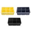 Atacado de fábrica cubo de gelo quadrado de silicone 6 grades cubo de gelo de silicone 6 grades Molde de cubo de gelo cubo de gelo de silicone doméstico