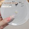 2026 Novas Decorações de Unhas Acabadas Flor de Cristal de Gelo, Adesivos de Unha Estilo Fada, Acessórios de Unha Flor de Gelo Branca Atacado