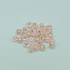 Silicone de preservação de cor de ouro verdadeiro 18K Hamburg Ear Forcing Built-in Latão Galvanizado Ear Plug Diy Anti-brinco Ear Stud Droping Acessórios