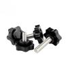 Tornillo de Acero Inoxidable 304 con Mango de Flor de Ciruelo Estrella de Seis Puntas Perilla de Madera para Hornear con Mango Perno de Mano M4M5M6M8