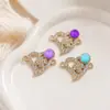 Colgante Corazón de Trébol Doble para DIY, Collar, Pulsera, Dijes, Accesorios de Joyería, Venta Directa de Fábrica, Lote Mixto Disponible para Transfronterizo