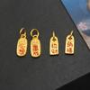 Accesorios de oro arena que conservan el color colgante de la suerte colgante de corazón a corazón accesorios de joyería diy colgante de pulsera de oro viejo