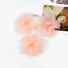 Flor Artificial de 6 cm Flor Falsa de Gasa Material para Manualidades Pasador Tocado Semi-Terminado Accesorios para Ropa Comercio Exterior Transfronterizo