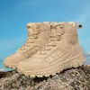 Nuevas Botas de Combate de Selva de Caña Alta con Cordones de Gran Tamaño para Exteriores Transfronterizas para Hombres y Mujeres, Zapatos de Senderismo Delta para Acampar y Uso en el Desierto