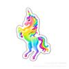 Parche de Pasador para el Cabello de Niña Animal Unicornio Fondo Blanco Acrílico Resina Plana Accesorios de Joyería DIY 1Yc35557