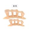 Separador de dedo pulgar rosa separador de dedos del pie tres agujeros pie grande dedo del pie superpuesto puente del dedo del pie eversión del dedo del pie cinco dedos