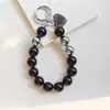 Colgante de Cadena con Cuentas de Corazón de Perla para DIY, Colgante para Teléfono, Decoración de Corazón Hecha a Mano con Cuentas, Colgante Accesorios