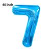 Novo Balão Digital Grande de 40 polegadas Versão Americana 0-9 Imitação de Alumínio Americano Balão para Arranjo de Festa de Aniversário Festa de Balões
