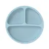 Plato con Ventosa Resistente a Caídas, Tenedor, Cuchara y Taza de Silicona de Grado Alimenticio Transfronterizo, Set con Babero de Silicona