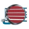Válvula Borboleta Manual com Palhetas de Ventilação em Aço Carbono, Válvula de Disco Elétrica Reguladora de Ar Quente e Gás de Fumaça, Damper de Ar Pneumático em Aço Inoxidável