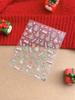 YITU Figura de Hormiga Estampado en Caliente Dorado y Plateado Pegatina para Uñas Decoración Navideña Hombre de Jengibre Copo de Nieve con Pegamento Decoración de Uñas Pegatina YT4440