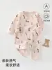 Mameluco de Mariposa para Bebé Recién Nacido, Ropa de Bebé para Primavera y Otoño, Algodón Puro Clase A, Mono de Una Pieza Estilo Monje para Recién Nacidos para Todas las Estaciones