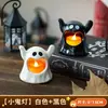 Decoraciones de Halloween Linterna de Calabaza Pequeños Regalos para Niños Velas Luminosas Adornos DIY Atrezzo para Escena de Ambiente