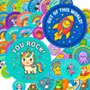 50 pegatinas de recompensa para bebés de compra directa transfronteriza, pegatinas impermeables para cuaderno de motivación de aprendizaje infantil con animales de dibujos animados